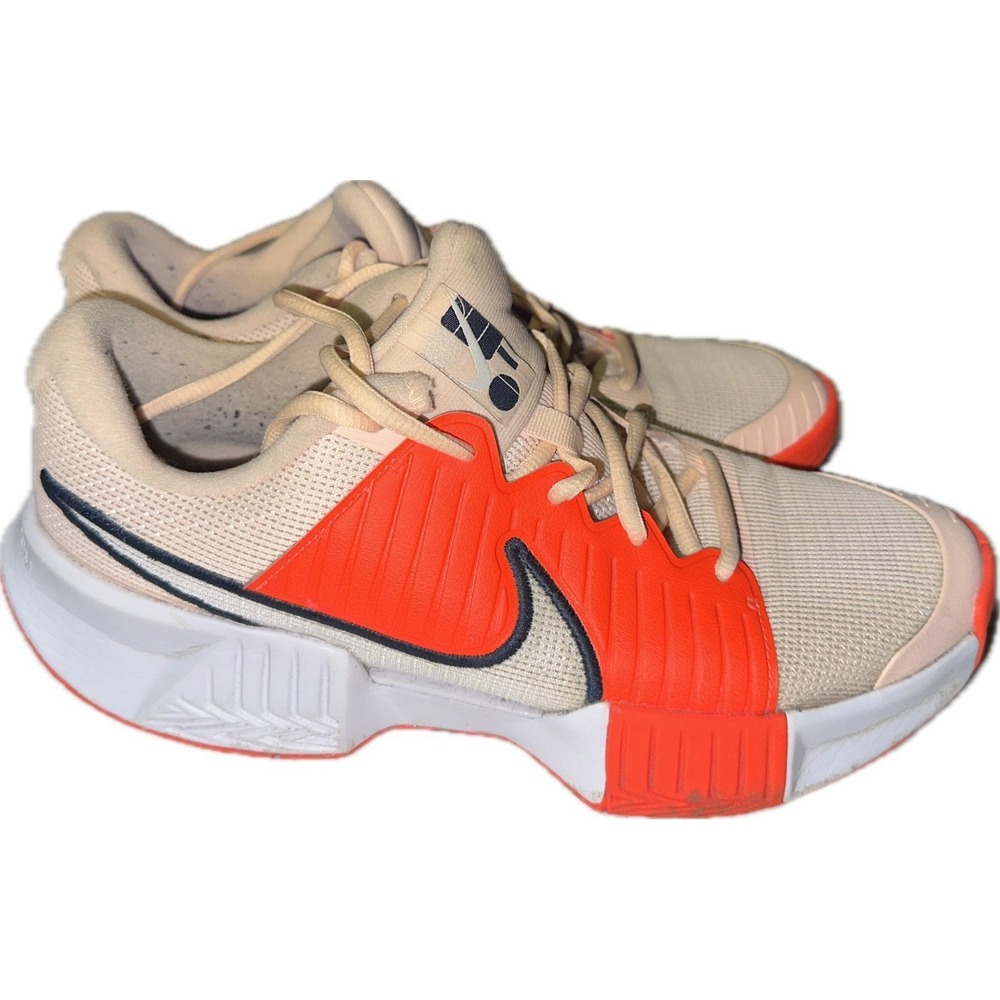 Nike Zoom Challenge Womens Size 9.5 Pickleball Shoes Orange White FQ4155 801 - Picture 1 of 7
